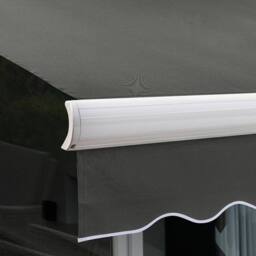 Primrose Awnings Electric Full Cassette Patio Awning Retractable Canopy 4.0m x 3.0m in Dark Grey - thumbnail 2