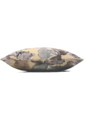 Prestigious Textiles Hanalei Tropical Leaf Printed Pipe Trimmed Cushion in Amber - Size: 43 cm x 43 cm - thumbnail 2