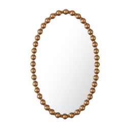 Home Garden Direct COMO OVAL WALL MIRROR 70x110 in Gold - thumbnail 3