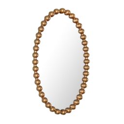 Home Garden Direct COMO OVAL WALL MIRROR 70x110 in Gold - thumbnail 4