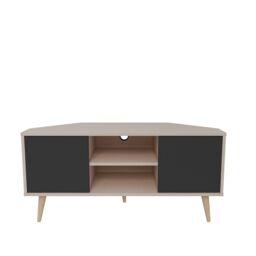 "Decorotika Lesson 120 cm Corner TV Unit for TVs up to 51"" in Medium Beige" - thumbnail 4