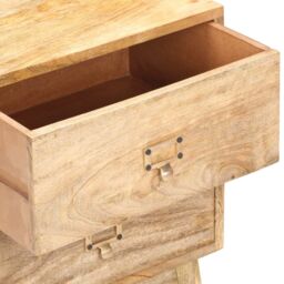 Berkfield Home Bedside Cabinet 40x35x55 cm Solid Mango Wood in Brown - Size: 40 x 35 x 55 cm - thumbnail 6