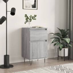 Berkfield Home Sideboard Grey Sonoma 40x35x70 cm Engineered Wood - Size: 40 x 35 x 70 cm - thumbnail 2