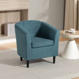 Artemis Home Beulah Fabric Accent Chair in Teal - Size: 1 Pack - thumbnail 3