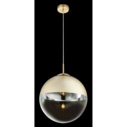 Netlighting Varus 33cm Globe Pendant Gold Colors Transparent Glass Shade 1x E27 - thumbnail 4
