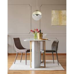 Netlighting Varus 33cm Globe Pendant Gold Colors Transparent Glass Shade 1x E27 - thumbnail 5