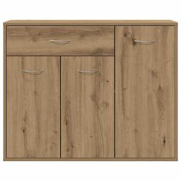 Berkfield Home Sideboard Artisan Oak 88x30x70 cm Engineered Wood in Brown - Size: 88 x 30 x 70 cm - thumbnail 6