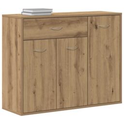 Berkfield Home Sideboard Artisan Oak 88x30x70 cm Engineered Wood in Brown - Size: 88 x 30 x 70 cm - thumbnail 4
