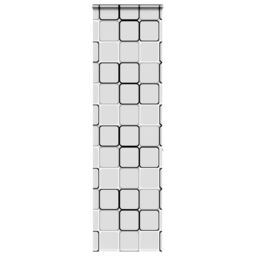 Berkfield Home Shower Roller Blind with Cassette 60x240 cm Fabric Width 56 cm in Black - thumbnail 1