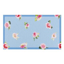 Artsy Mats Watercolour Floral Indoor Outdoor Doormat (70 x 40cm) in Blue - Size: 40 cm x 70 cm - thumbnail 3