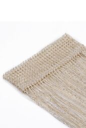 Neel Blue Glitter String Curtain Polyester Fringe Panel Spaghetti Tassel Curtain, 200cm x 90cm in Beige - Size: 200 cm x 90 cm - thumbnail 2