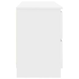 Berkfield Home TV Cabinet White 100x35x54 cm Engineered Wood - Size: 100 x 35 x 54 cm - thumbnail 7