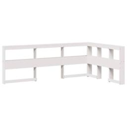 Berkfield Home Bookcase Bed without Mattress White 135x190cm Solid Wood Pine - Size: 135x190 cm - thumbnail 9