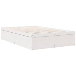 Berkfield Home Bookcase Bed without Mattress White 135x190cm Solid Wood Pine - Size: 135x190 cm - thumbnail 8