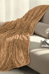Ezysleep Cosy Heated Over Throw Fleece Blanket With Adjustable Control in Natural - thumbnail 2