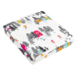 Furn Aspen Fleece Throw in White - Size: 130 cm x 180 cm - thumbnail 2