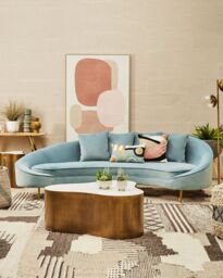 Orsina Large Handcrafted Patchwork Rug, Muted Colour Tribal-Inspired Area Rug, Soft Wool & Cotton Blend Rug - thumbnail 2