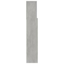 Berkfield Home Headboard Cabinet Concrete Grey 180x19x103.5 cm - thumbnail 4