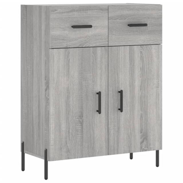 Berkfield Home Sideboard Grey Sonoma 69.5x34x90 cm Engineered Wood - image 1