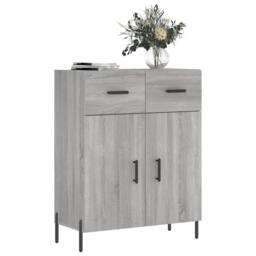 Berkfield Home Sideboard Grey Sonoma 69.5x34x90 cm Engineered Wood - thumbnail 3