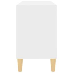 Berkfield Home TV Cabinet with Solid Wood Legs White 69.5x30x50 cm - thumbnail 5