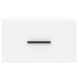 Berkfield Home Decorative Wall-mounted Bedside Cabinet White 35x35x20 cm - Size: 35 x 35 x 20 cm - thumbnail 5