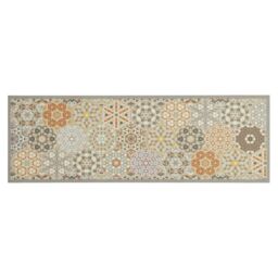 Berkfield Home Kitchen Rug Washable Hexagon Pastel 60x180 cm Velvet - thumbnail 2
