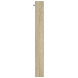 Berkfield Home Vitrine Cabinet Sonoma Oak 100x8.5x75 cm Engineered Wood in Brown - thumbnail 5