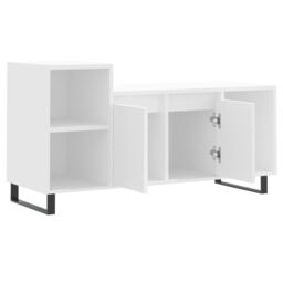 Berkfield Home TV Cabinet White 100x35x55 cm Engineered Wood - Size: 100 x 35 x 55 cm - thumbnail 6