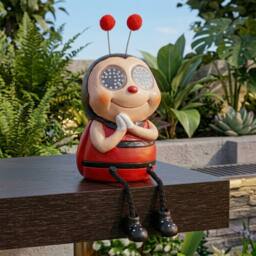 Garden Greatness Trio Decorative Metal Garden Bees - Size: 3 Pack - thumbnail 2