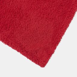 OHS Large Teddy Fleece Throw Blanket in Red - Size: 200 cm x 240 cm - thumbnail 5