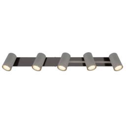 Netlighting Robby Ceiling Spotlight Bar Gunmetal 5x GU10 in Grey - thumbnail 3
