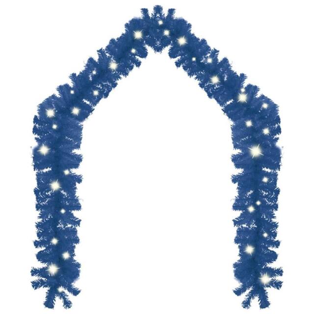 Berkfield Home Christmas Garland with LED Lights 20 m Blue - image 1