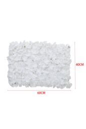 Living and Home 40x60cm Simulation Decorative Background Wall Encrypted Hydrangea in White - Size: 40x60 cm - thumbnail 6