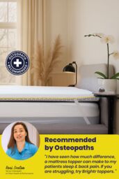 Brightr Sleep Aurora 2 in 1 Medium/Firm Mattress Topper in White - Size: Small Double - thumbnail 6