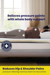 Brightr Sleep Aurora 2 in 1 Medium/Firm Mattress Topper in White - Size: Small Double - thumbnail 8