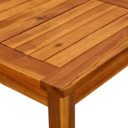 Berkfield Home Decorative Garden Coffee Table 45x45x36 cm Solid Acacia Wood in Brown - Size: 45 x 45 x 36 cm - thumbnail 6