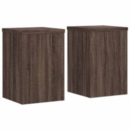 Berkfield Home Plant Stands 2 pcs Brown Oak 20x20x30 cm Engineered Wood - Size: 20 x 20 x 30 cm - thumbnail 2