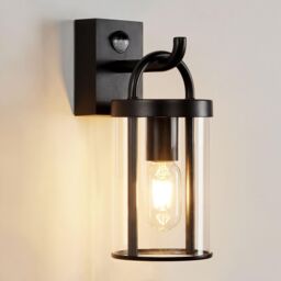 Harper Living Black Retro Industrial Outdoor Wall Lights Weatherproof with PIR sensor - thumbnail 1