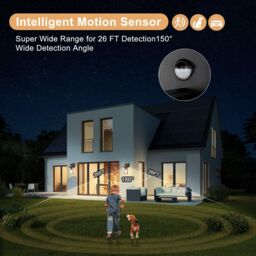 Harper Living Black Retro Industrial Outdoor Wall Lights Weatherproof with PIR sensor - thumbnail 4