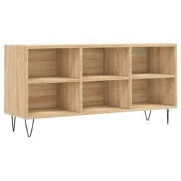Berkfield Home TV Cabinet Sonoma Oak 103.5x30x50 cm Engineered Wood in Light Tan - thumbnail 1