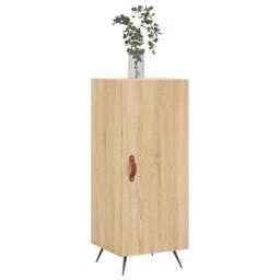 Berkfield Home Sideboard Sonoma Oak 34.5x34x90 cm Engineered Wood in Light Oak - thumbnail 3