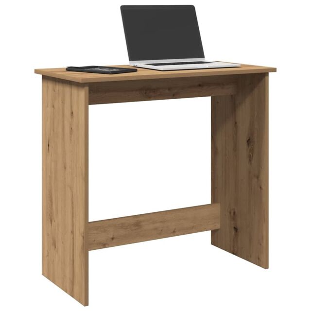Berkfield Home Desk Artisan Oak 80x40x75 cm Engineered Wood in Brown - Size: 80 x 40 x 75 cm - image 1