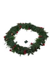 Living and Home Christmas Wreath with LED Light String - thumbnail 6