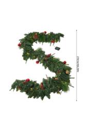 Living and Home Christmas Wreath with LED Light String - thumbnail 7