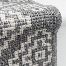 runrug Stair Runner Carpet - Reversible & Durable, 2mm - 'Olmec' in Grey - Size: 60 cm x 690 cm - thumbnail 2