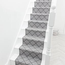 runrug Stair Runner Carpet - Reversible & Durable, 2mm - 'Olmec' in Grey - Size: 60 cm x 690 cm - thumbnail 7