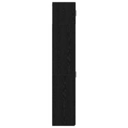 Berkfield Home Slim Storage Cabinet Black Oak 30x42.5x225 cm Engineered Wood - thumbnail 8