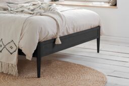 Birlea Rattan Wooden Bed Frame Leonie Bedstead in Black - Size: Super King - thumbnail 5
