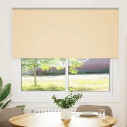 Berkfield Home Roller Blind Blackout Beige 165x130 cm Fabric Width 161.6 cm Polyester - thumbnail 1